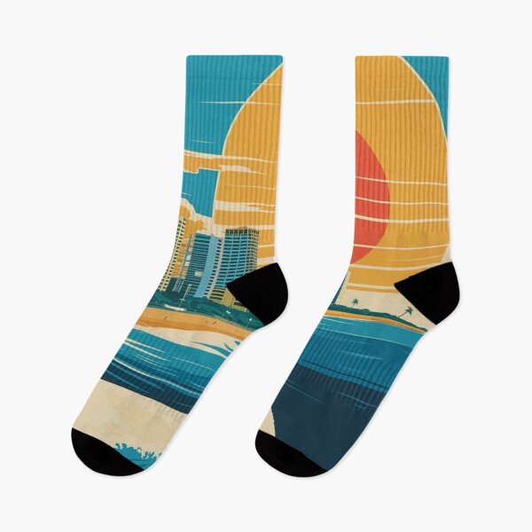 Item preview, Gold Coast Vintage Travel Poster designed and sold by TravelerRat.