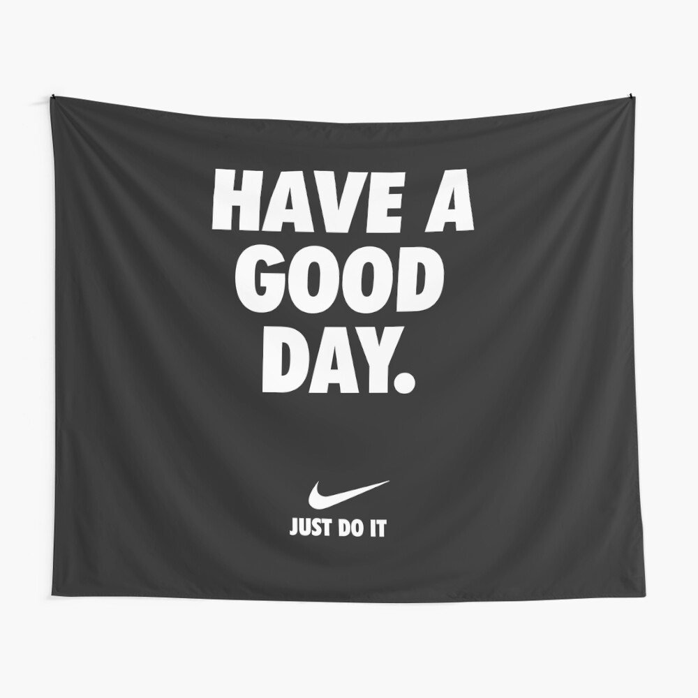 Nike Motivational phrase Black | Pillow