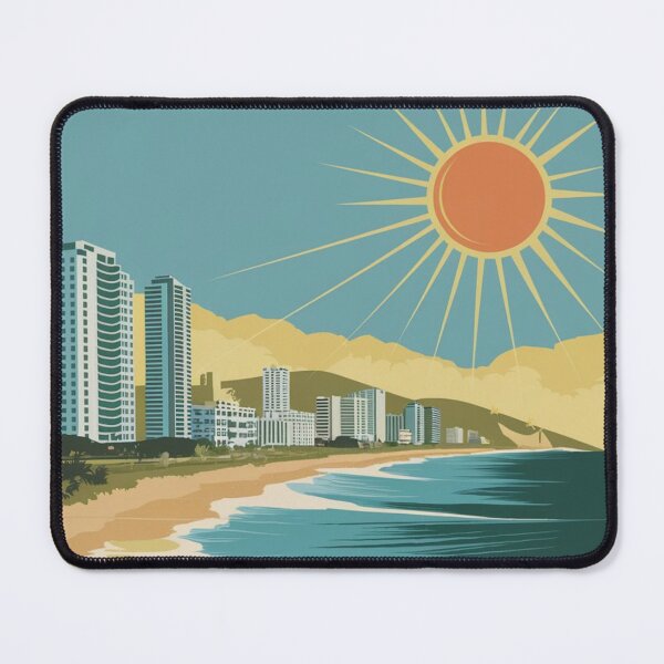 Item preview, Gold Coast Vintage Travel Poster designed and sold by TravelerRat.