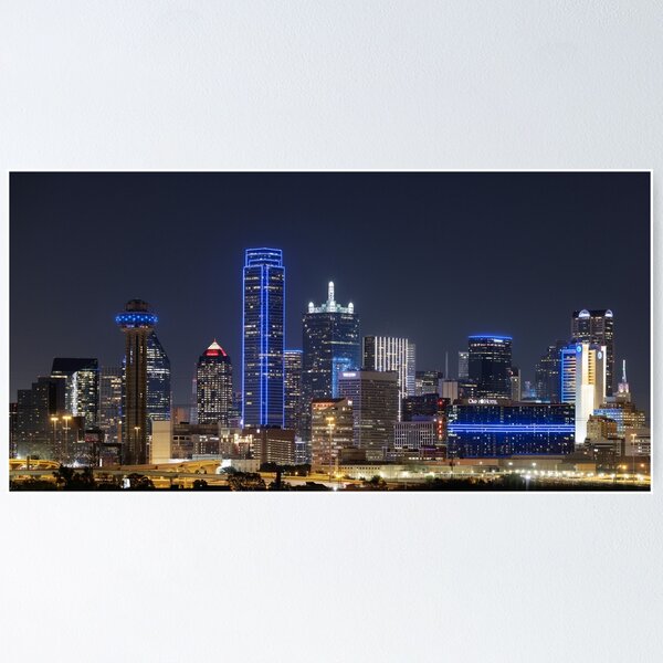 Item preview, Back The Blue - Dallas Police Skyline designed and sold by josephhaubert.