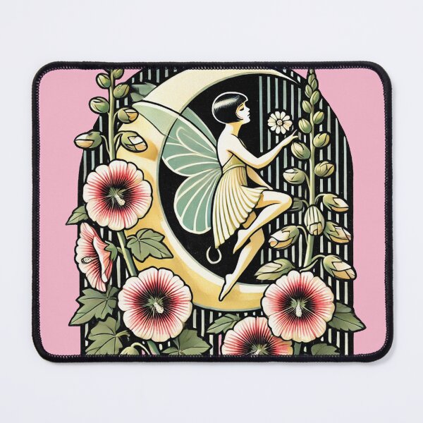 Item preview, Hollyhock Fairy designed and sold by FrictionMaxxing.