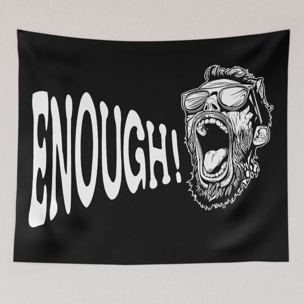 Item preview, The man screams enough! designed and sold by Reklama Studio.