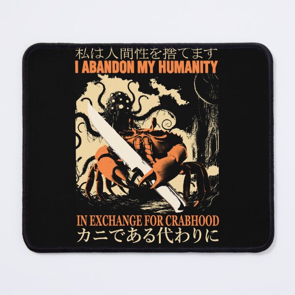 Item preview, I Abandon My Humanity Crab designed and sold by VintageMedatsu.