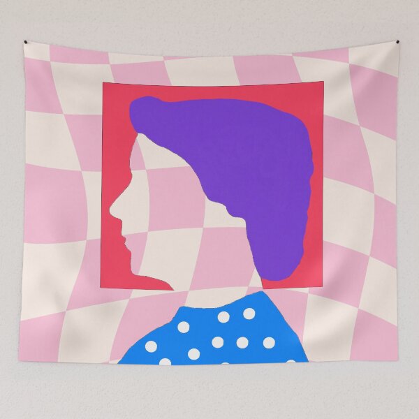 Item preview, Royal pink squares designed and sold by GasconyPassion.