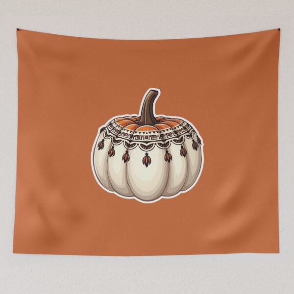 Item preview, Boho White Pumpkin designed and sold by ArtfullyRooted.