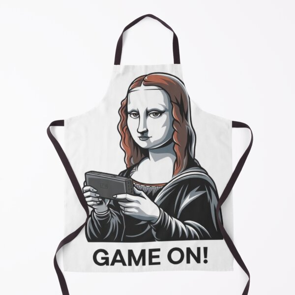 Item preview, Modern Mona Lisa Gaming with "Game On!" Caption designed and sold by DITCHB .