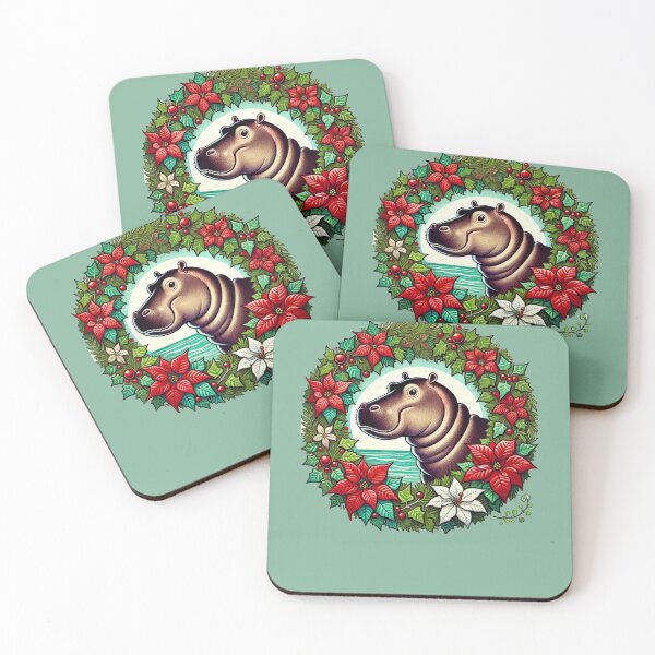 Item preview, Christmas Hippo designed and sold by FrictionMaxxing.