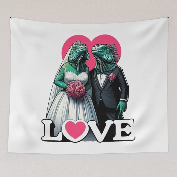 Item preview, Whimsical Iguana Wedding: A Heartfelt Love Story designed and sold by Aqmean.