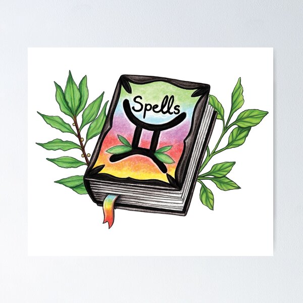 Item preview, Gemini Spellbook designed and sold by RalucaIov.