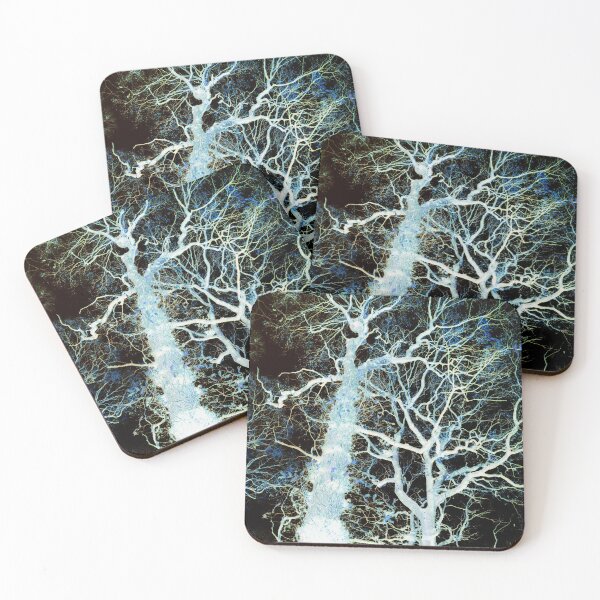 Item preview, Twisted Autumn oaks 3, blue leaf edit designed and sold by paulboizot.