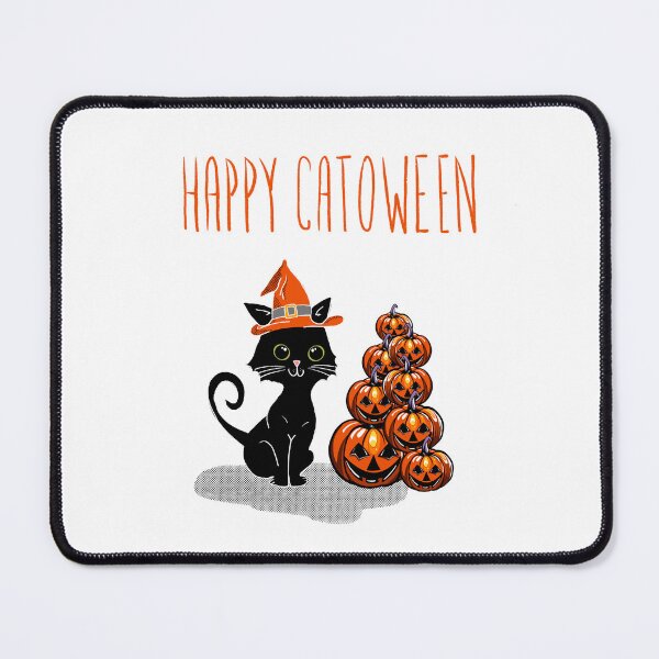 Item preview, Happy Catoween with pumpkins designed and sold by ArndtDesign.