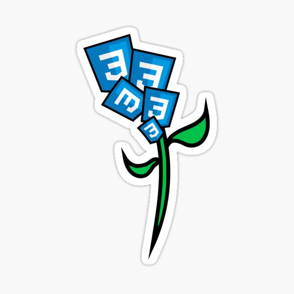 Coding Garden CSS Flower Sticker