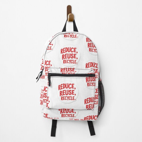 Item preview, Bold Red 'Reduce, Reuse, Recycle' Message designed and sold by Fly-with-my.