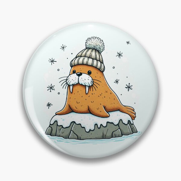 Item preview, Chill Walrus Vibes designed and sold by Delemore Art.