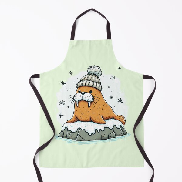 Item preview, Chill Walrus Vibes designed and sold by Delemore Art.