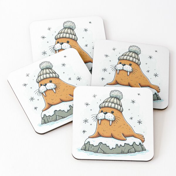 Item preview, Chill Walrus Vibes designed and sold by Delemore Art.