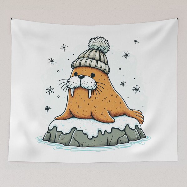 Item preview, Chill Walrus Vibes designed and sold by Delemore Art.