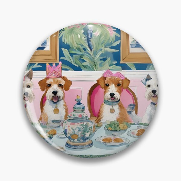 Artikelvorschau, Grandmillennial-Kunst, eine Geburtstagsparty, skurrile Hundekunst entworfen und verkauft von SophieClimaArt.