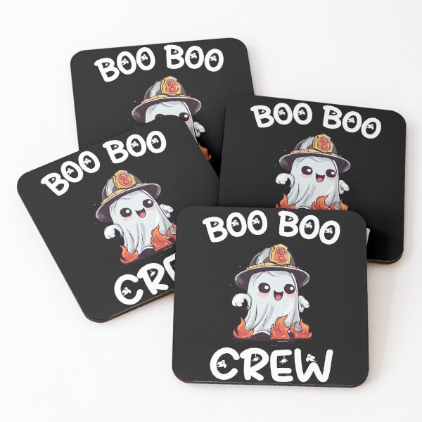 Item preview, Boo Boo Crew Firefighter Ghost Halloween designed and sold by Quirky Shirts.
