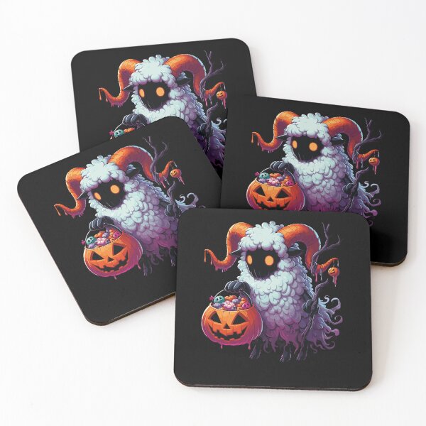 Item preview, Sheep Scary Halloween Ghost Spooky Pumpkin Candy designed and sold by Artistoos.