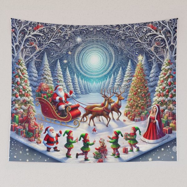 Item preview, AI-Enhanced Infinite 3-D Christmas Wonderland: Santa's Magical Journey designed and sold by Meta2Physical.