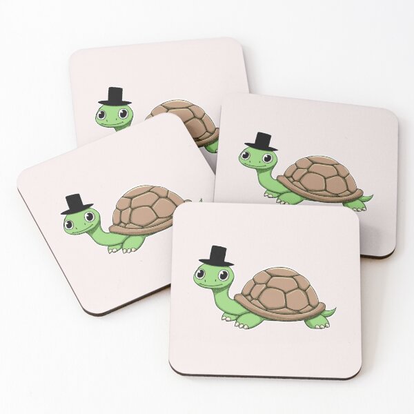 Item preview, Smiling Turtle with Hat designed and sold by Rawecz Studio.