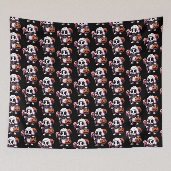 Item preview, Sheep Scary Halloween Ghost Spooky Pumpkin Candy designed and sold by Artistoos.
