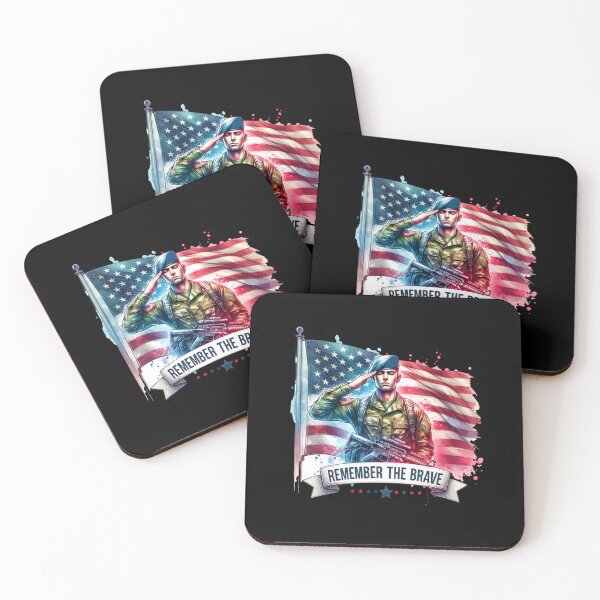 Item preview, "Saluting Our Heroes – Remember the Brave" designed and sold by artedigital99.