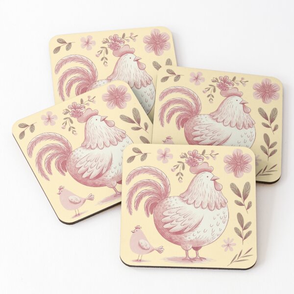 Item preview, an adorable and whimsical depiction of a rooster designed and sold by 123ks.