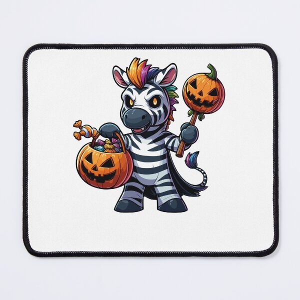 Item preview, Zebra Scary Halloween Ghost Spooky Pumpkin Candy designed and sold by Artistoos.