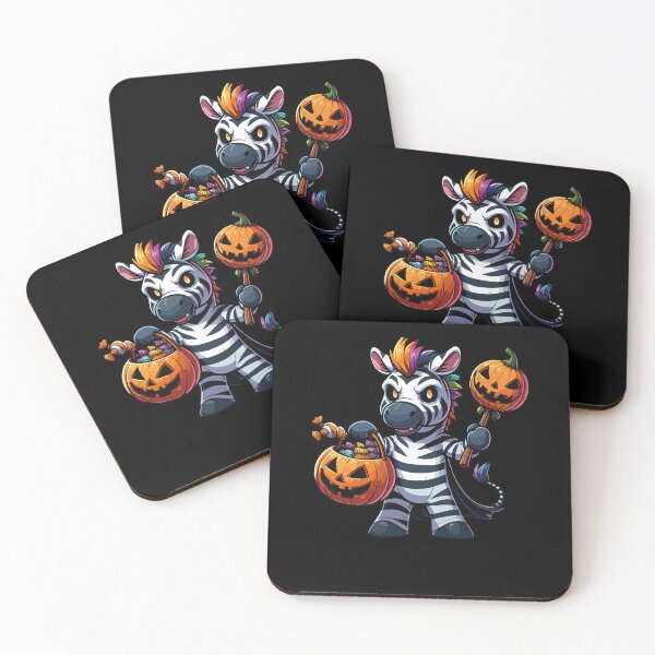 Item preview, Zebra Scary Halloween Ghost Spooky Pumpkin Candy designed and sold by Artistoos.
