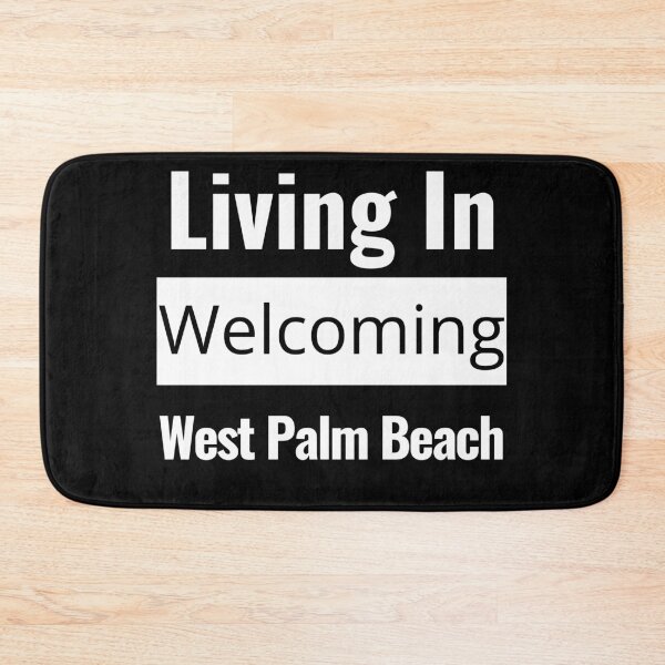 Item preview,  "Living In Welcoming West Palm Beach": Embrace Your Coastal Community With City Pride! designed and sold by AlphaBetulia.