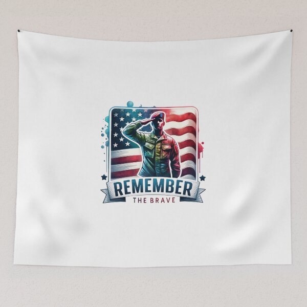 Item preview, Memorial day - "Saluting Our Heroes – Remember the Brave" designed and sold by artedigital99.