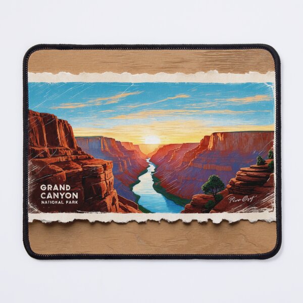 Item preview, Grand Canyon National Park Postcard Vintage Retro Travel designed and sold by TravelPostcardGems.