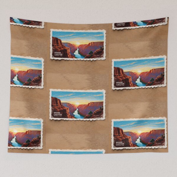 Item preview, Grand Canyon National Park Postcard Vintage Retro Travel designed and sold by TravelPostcardGems.