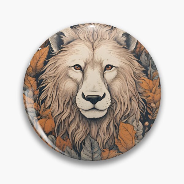 Item preview, Lion in autumn mode designed and sold by katgosnice.