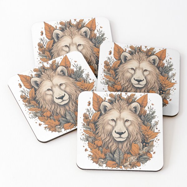 Item preview, Lion in autumn mode designed and sold by katgosnice.