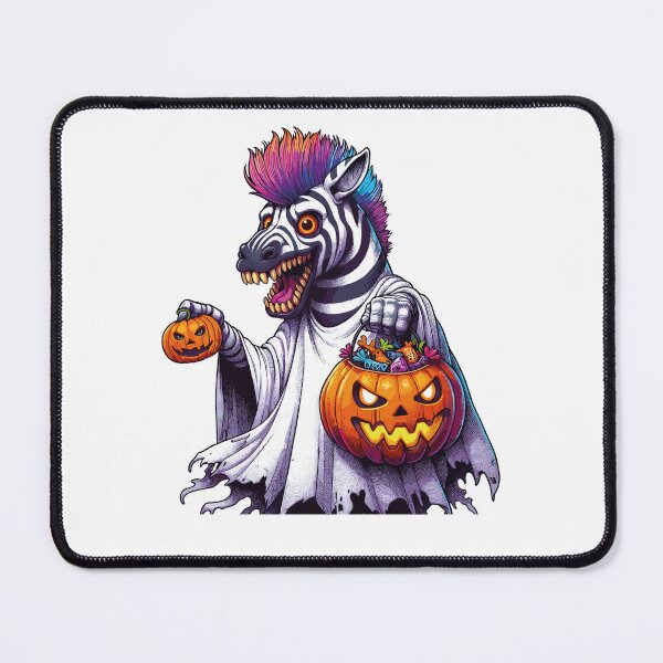 Item preview, Zebra Scary Halloween Ghost Spooky Pumpkin Candy designed and sold by Artistoos.