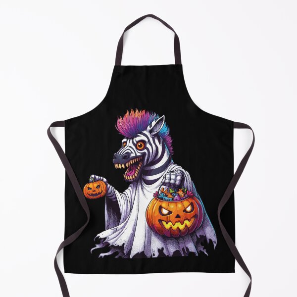 Item preview, Zebra Scary Halloween Ghost Spooky Pumpkin Candy designed and sold by Artistoos.