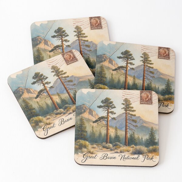 Item preview, Great Basin National Park Postcard Vintage Retro Travel designed and sold by TravelPostcardGems.