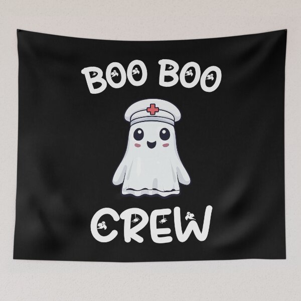 Item preview, Boo Boo Crew Nurse Ghost Halloween Medical Doctor designed and sold by Quirky Shirts.