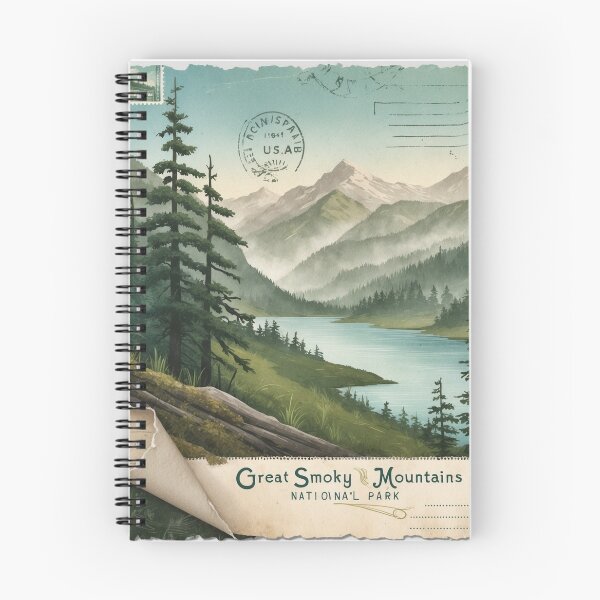 Item preview, Great Smoky Mountains National Park Postcard Vintage Retro Travel designed and sold by TravelPostcardGems.