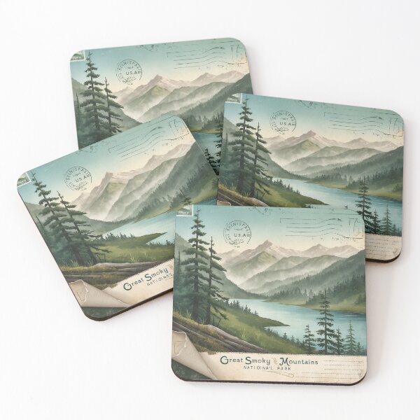 Item preview, Great Smoky Mountains National Park Postcard Vintage Retro Travel designed and sold by TravelPostcardGems.