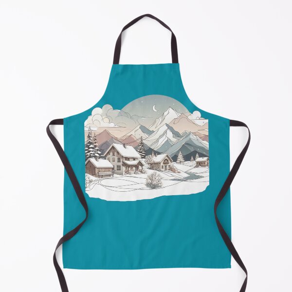 Item preview, Copy of Colorful Alpine Village with Majestic Peaks - Vibrant Mountain Landscape Art, designed and sold by PaintMeWorld.
