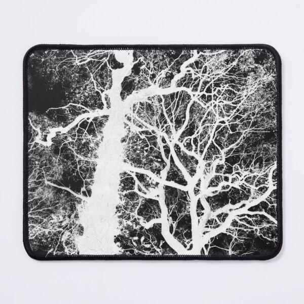 Item preview, Twisted Autumn oaks 3, monochrome inverted designed and sold by paulboizot.