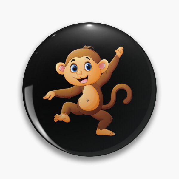 Item preview, Cute Happy Dancing Monkey designed and sold by MarieSusan.