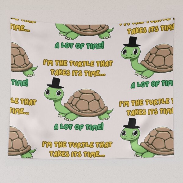 Item preview, Procrastinating Turtle - I’m the turtle that takes its time… a lot of time designed and sold by Rawecz Studio.