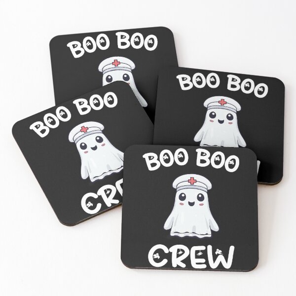 Item preview, Boo Boo Crew Nurse Ghost Halloween Medical Doctor designed and sold by Quirky Shirts.