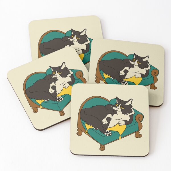 Item preview, Tuxedo Cat Lounging designed and sold by Oilvla.