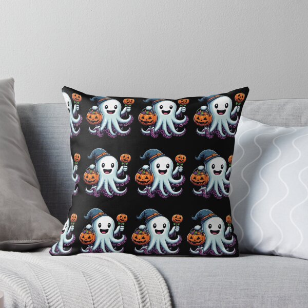 Item preview, Octopus Scary Halloween Ghost Spooky Pumpkin Candy designed and sold by Artistoos.